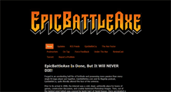 Desktop Screenshot of epicbattleaxe.com