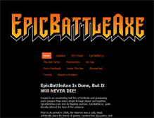 Tablet Screenshot of epicbattleaxe.com